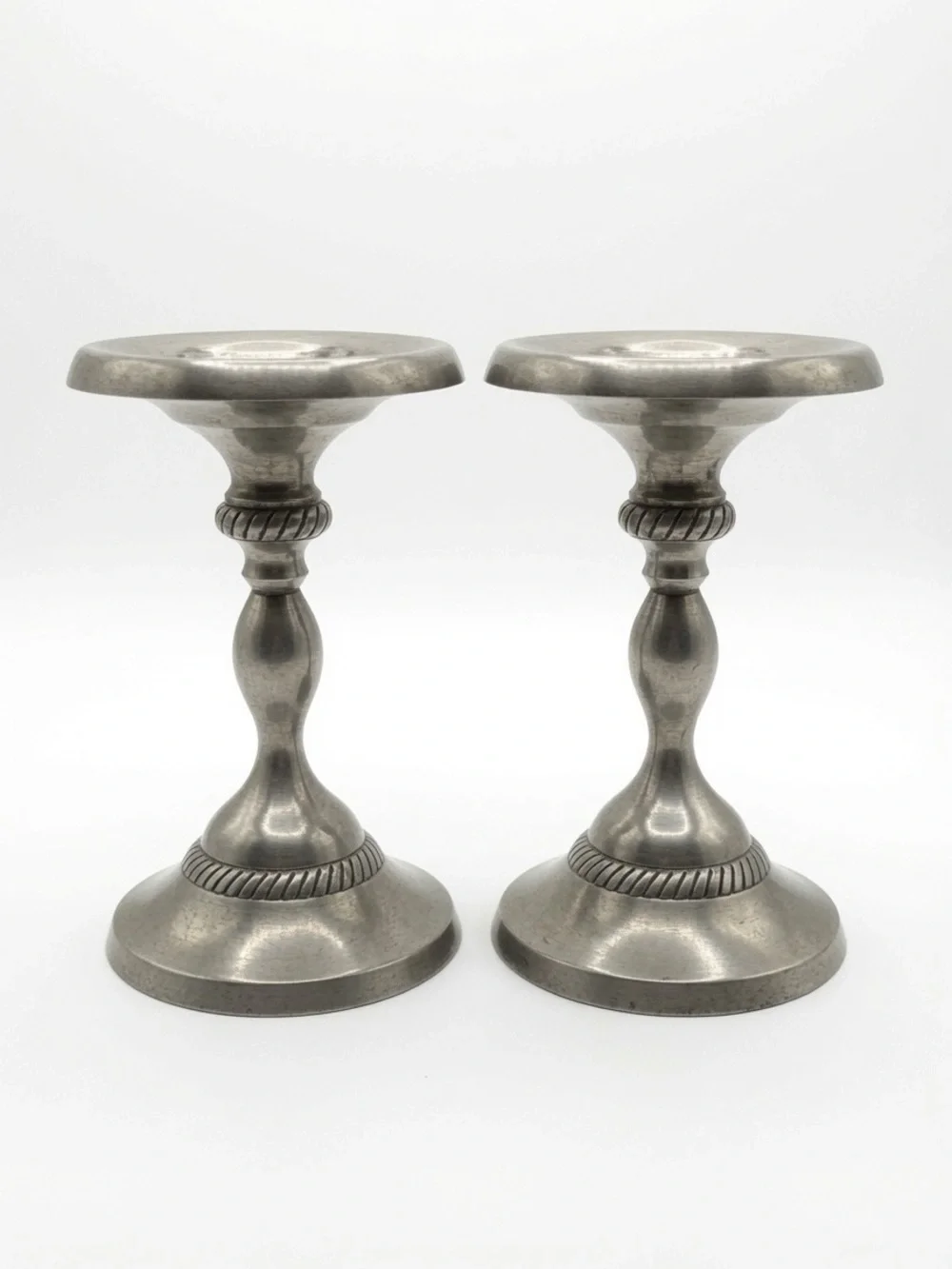 Silver-Plated Taper Candlesticks by Pottery Barn